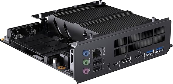 MINISFORUM BD895i SE Mini PC Motherboard AMD Ryzen 9 8945HX(16C/32T, up to 5.4GHz) Barebone Gaming PC, HDMI|DP|USB-C Output, 2X DDR5 SODIMM Slot, 2X PCIe4.0 SSD Slot, 2.5G RJ45, Radeon 610M Graphics