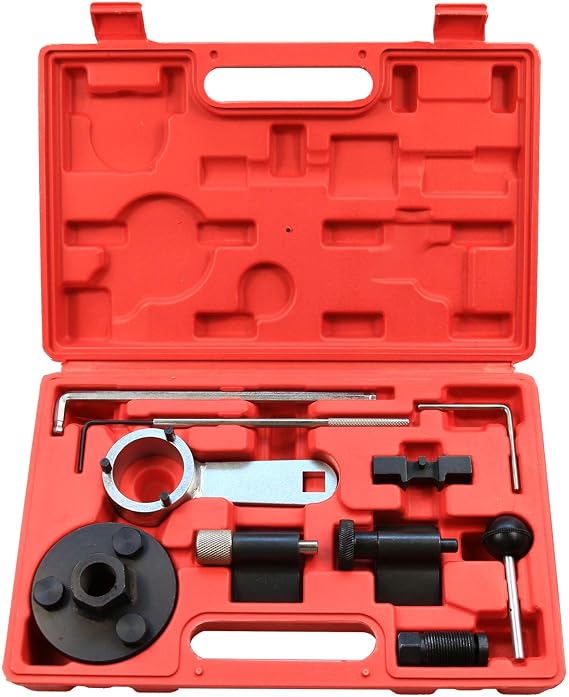 Engine Timing Belt Tool Kit For VW Audi A1 A3 Q3 Q5 VAG 1.6 2.0L TDI | Camshaft Tools For Seat Skoda Tiguan Golf Mk5 1.6/2.0 Litre TDI PD Common Rail Diesel Engines T10264 T10265 T10100