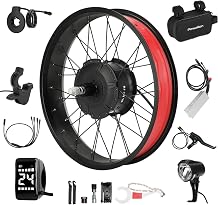 20 x 4 Inch Fat Tire Ebike Conversion Kit Rear Wheel for 175mm Dropout | BAFANG G062 48V 750W, PAS, Throttle&Brake, Display, Compatible with Cassette Sprocket