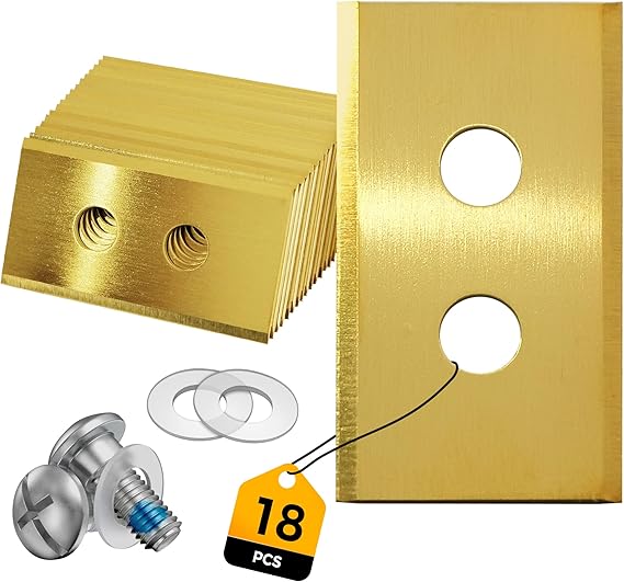 18PCS With Screws Robotic Lawnmower Replacement Blades, Compatible with Worx Landroid Lawn Robot Blades, LUBA AWD 1000 to LUBA AWD 5000, LUBA 2 AWD 3000 to LUBA 2 AWD 10000, YUKA 600 to YUKA 1500
