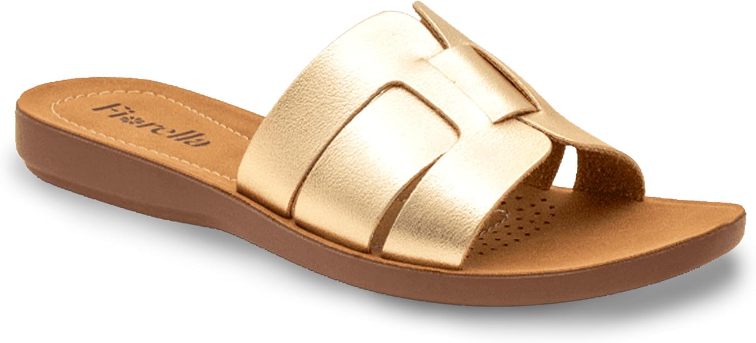 FIORELLA Sandals Women Womens Sandals Comfortable Slides Dress Shoes for Women | Lightweight Summer Shoes Slip-On Flats