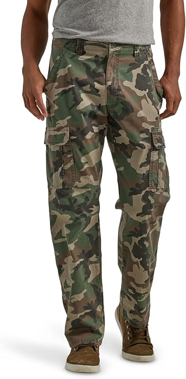 Wrangler Authentics Men's Relaxed Fit Stretch Cargo Pant Casual Pants