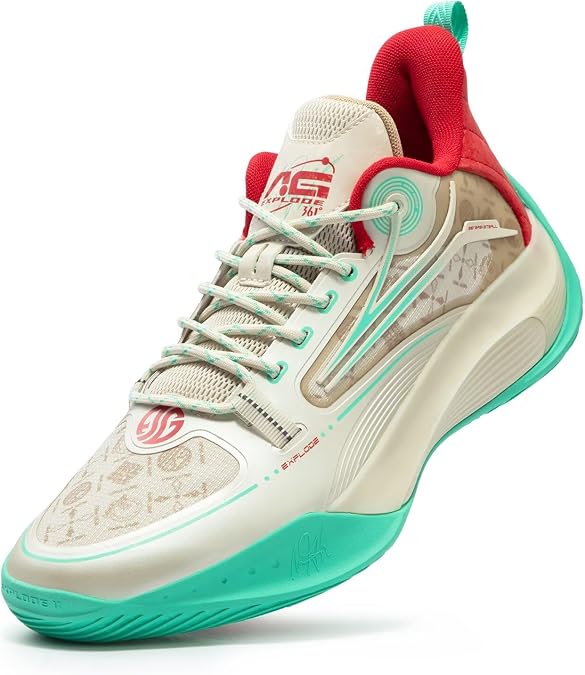 361 Aaron Gordon AG Shine Basketball Shoes for Men Breathable Outdoor Sneakers Cushion,AG Shine 2.0 Anti Slip Practice Student Sports Shoes for Teens and Adults,Zapatillas de baloncesto Hombre