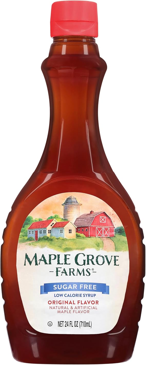 Maple Grove Farms, Sugar Free Maple Flavoured Syrup - Guilt Free Waffle Syrup - Great On Pancakes, 710ml