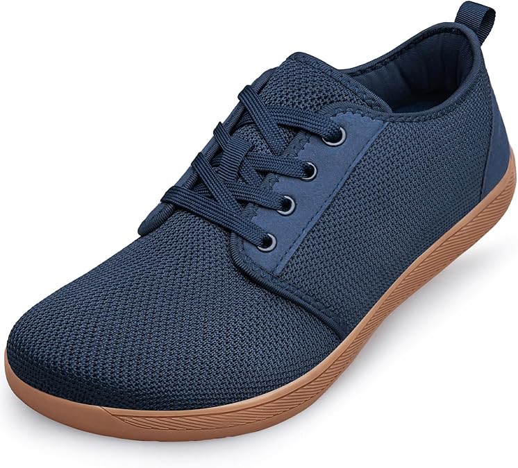 Unisex Wide Barefoot Shoes Mens Womens Trainers Casual Walking Shoes Wide Toe Box Trainers Lightweight Breathable Minimalist Sneakers