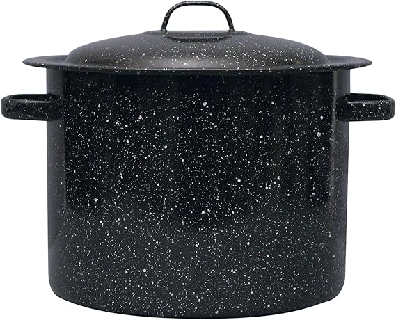 Granite Ware Stock Pot, 12 Qt - Speckled Black