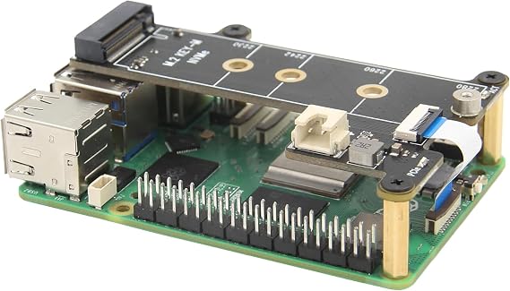 ElectroCookie PCIe to M.2 NVMe SSD HAT Board for Raspberry Pi 5 (X1001)