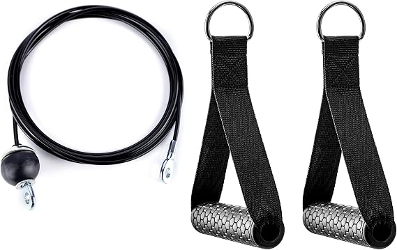 Replacement Cable Machine Accessories,Exercise Cable Handles,Cable Pulley Attachments for Gym