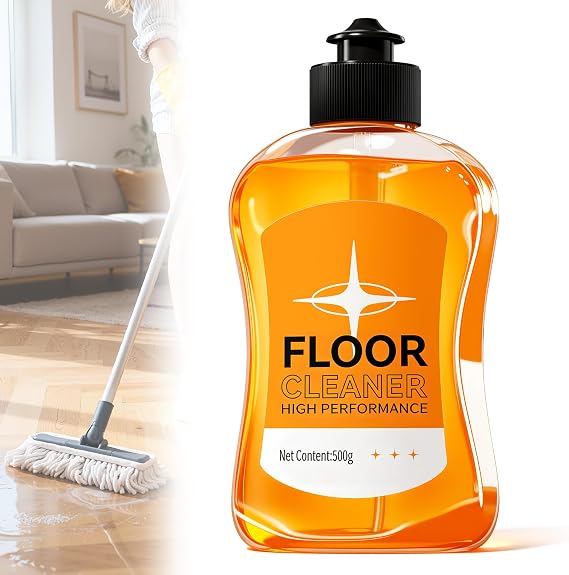 Floor Cleaner Liquid for Mopping, Household Deep Cleaning Solution, Hardwood Floor Cleaner for Wood, Tile, Laminate, Marble, Porcelain Bathroom, Pet-friendly, 500g