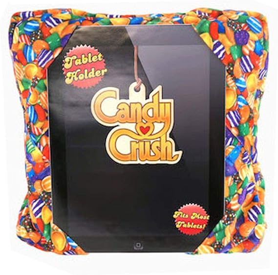 Candy Crush Candy Pattern Plush Tablet Holder