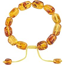 Baltic Amber raw Bracelet Gift Set -100% Certified and Authentic Premium Quality Raw Baltic Amber-True amber stone bead