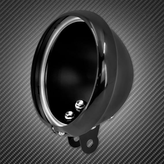 Motorcycle Headlight Grill Motorcycle Headlight Bracket 5.75 Inch Housing Holder Bucket Grill Cover Lamp 5-3/4" for Sportster for Softail for FXSTD for XL883C