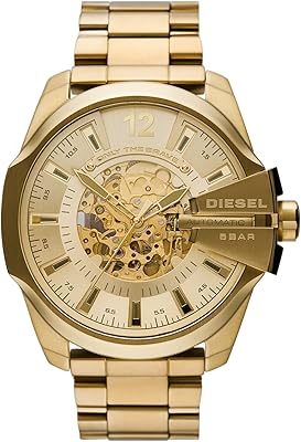 Diesel Mega Chief Stainless Steel Mens Watch with Analog or Digital Movement