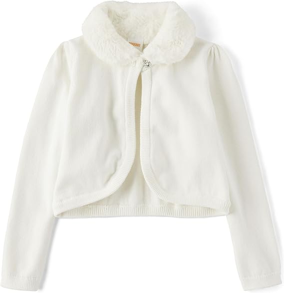 Gymboree Girls' and Toddler Long Sleeve Dressy Faux Fur Knit Shrug