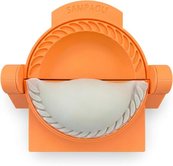 Irrompible Empanada Maker Press, Sampaoli Unbreakable Collection, 3D Printed PETG, Professional Dumpling, Calzone Maker Machine, Heavy-Duty Tortilla Crimper, Made in USA.