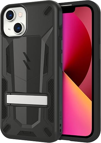 ZIZO Transform Series for iPhone 13 Case - Rugged Dual-Layer Protection with Kickstand - Black