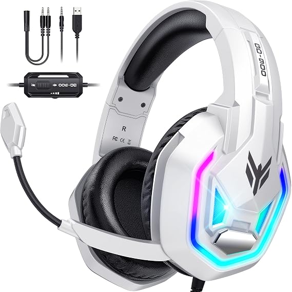 Gaming Headset for Xbox Series X|S Xbox One PS5 PS4 PC Switch Mac, Wired