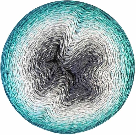 Scheepjes Whirl Gradient Yarn 1 Cake 1094 yd (1000 m) - 754 Green Tea Tipple, Cotton-Acrylic Blend