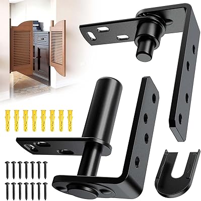 Cafe Door Hinges,Saloon Door Hinge,Swinging Door Hinges,Self Closing,304 Stainless Steel,for Saloon DoorsCafe DoorsSwinging DoorsCourtyard Door Black-1PCS, Big