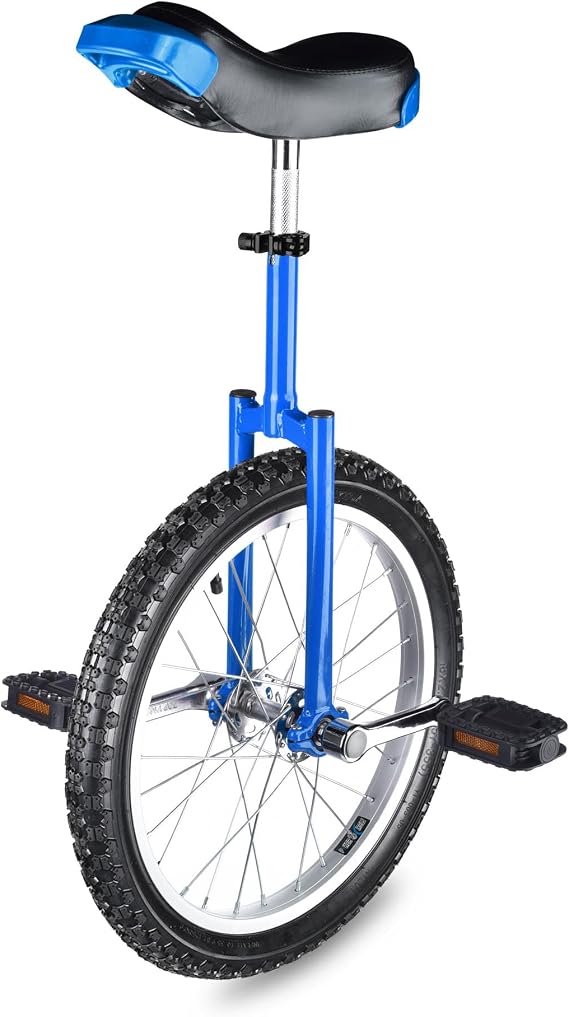 AW 16/18/20/24 Inch Wheel Outdoor Unicycle Adjustable Seat Exercise Bicycle | Fit Adults Kids Outdoor Sports Fitness Exercise, Various colors For Choice