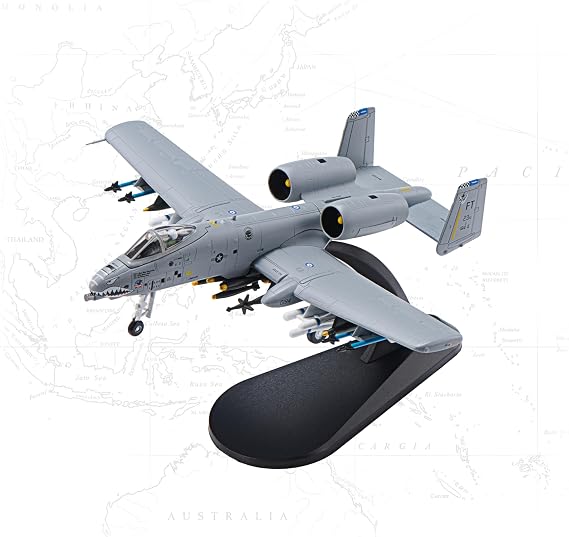 Udno Bay 1/100 A-10 Thunderbolt II Worthog Attack Airplane Metal Fighter Military Model