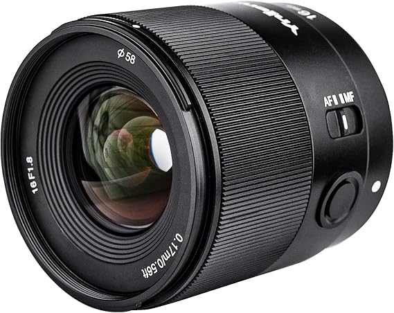 YONGNUO YN16MM F1.8S for Sony E-Mount, F1.8 Large Aperture, Auto Focus APS-C Frame, Wide Angle Prime Lens