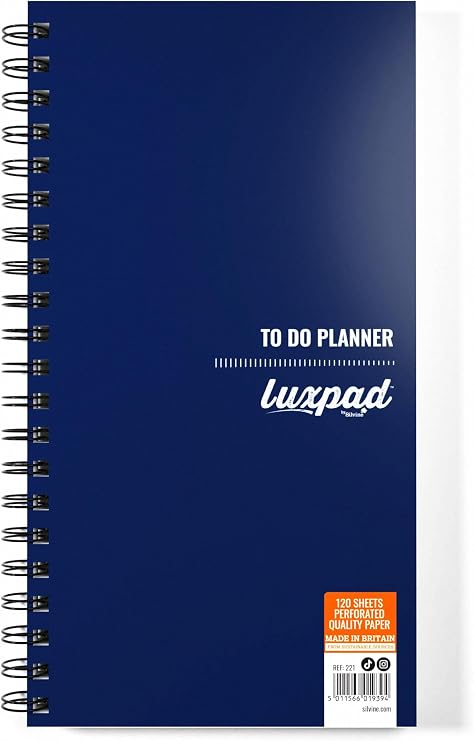 Luxpad 280 x 150mm Things To Do Planner - Printed Template (120 Sheets)