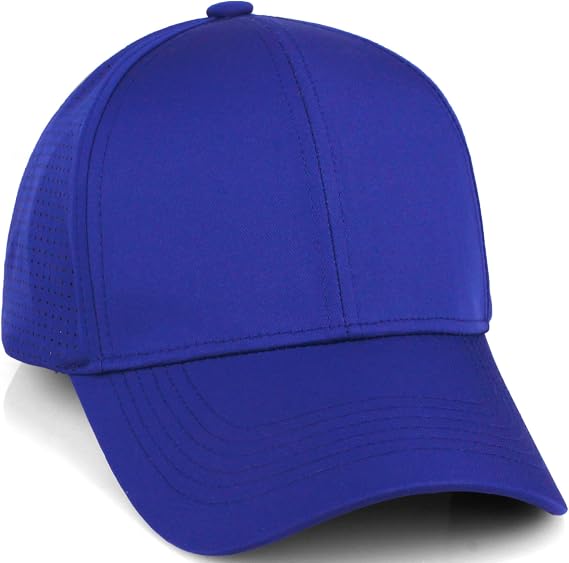 Air Cool Tech Hat Ventilated Micro Holes Structured High Profile Baseball Cap