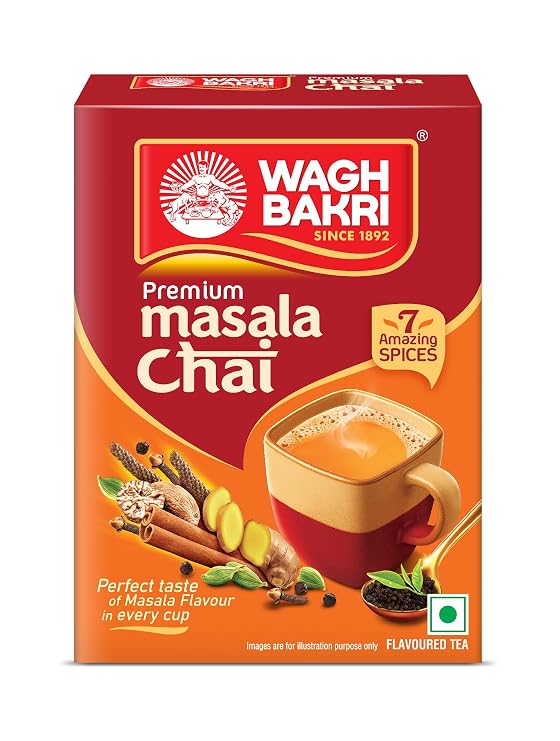 Wagh Bakri Masala Chai Spiced Tea - 250g Unique Blend of 7 Refreshing Spices