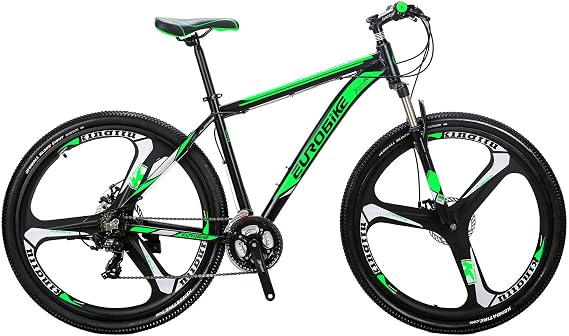 EUROBIKE 29 /27.5" Mountain Bike,29" Men Mountain Bike, Lightweight Aluminum Frame,Front Suspension Daul Disc Brakes 21 Speed Bicycles for Mens Bikes Mountain Bike for Adults
