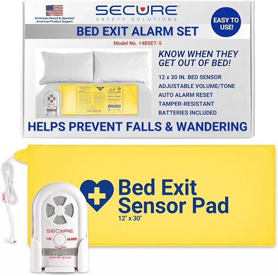 Secure Safety Solutions Bed Exit Alarm for Elderly Dementia Patients