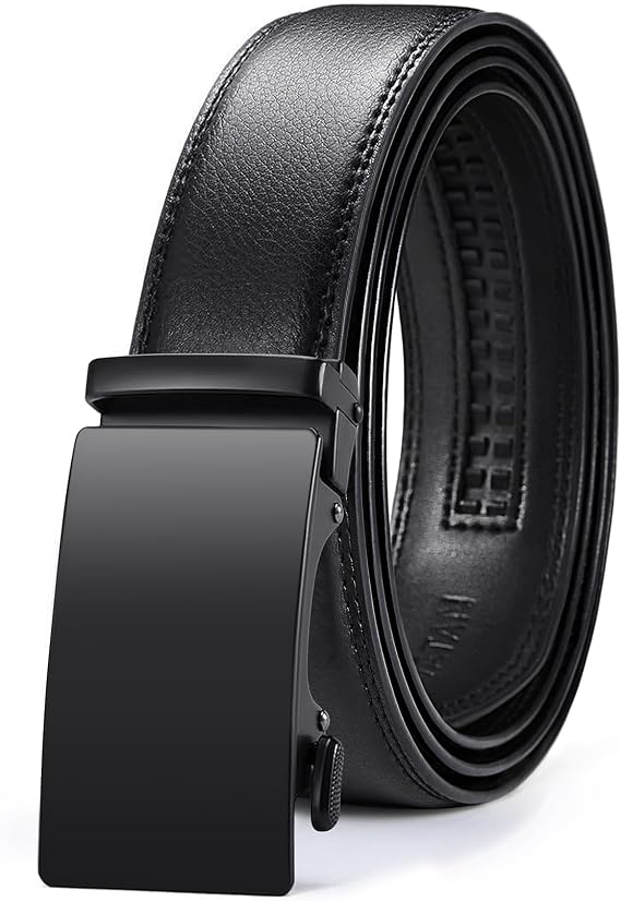 Vatan Men's Belt Leather Ratchet Belt for Men Dress Casual Every Day with Adjustable Buckle, Trim to Fit