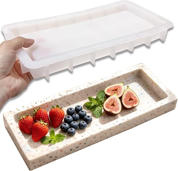 12.6 inch Large Rectangular Tray Resin Mold