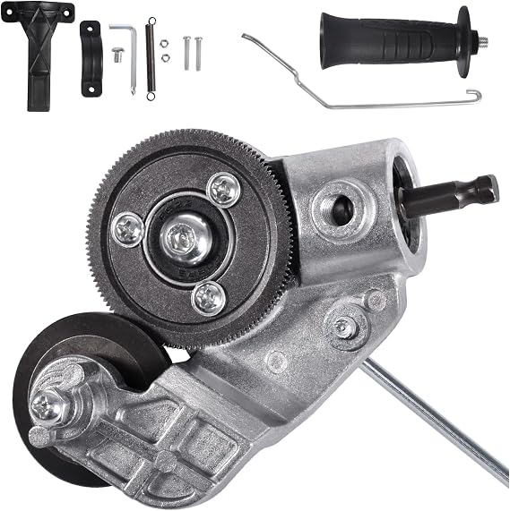 Sheet Metal Shear - Efficient Drill Attachment for Cutting Flat Metal Sheets, High-Speed Metal Cutter for Iron, Copper, Aluminum, and Steel up to 20-30 GA, Compatible with Cordless Drills