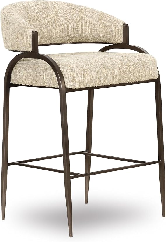 Tov Furniture Tatum Cream Textured Boucle Counter Stool