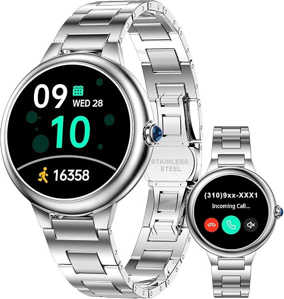 SOUYIE 2026 DA GPT Smart Watch for Women, 1.19" AMOLED Display, AI Customizable Watch Face, Heart Rate, Sleep Monitor, 107 Sports Modes Fitness Tracker, Compatible with iOS & Android