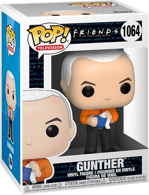 Funko POP TV: Friends- Gunther w/Chase (Style May Vary), Multicolor, One Size