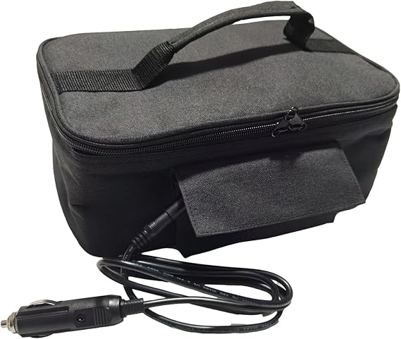 Electric Food Warmer - Personal Lunch Warmer 12V Portable Wireless Oven | Heated Lunch Box for Car with Automatic Temperature Control, Electri Slow Cooker