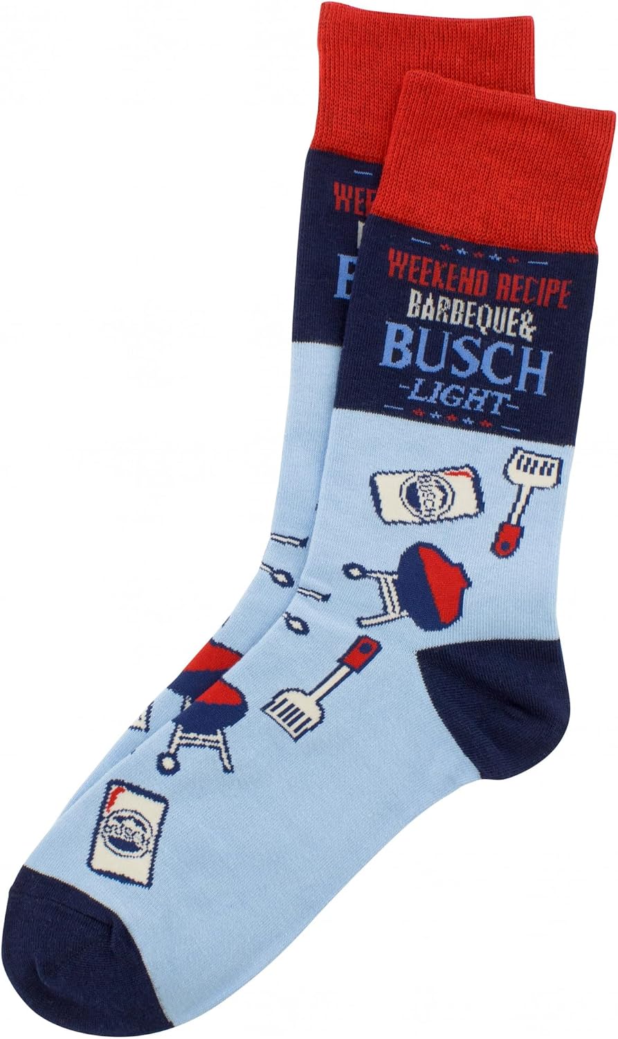 Busch Light American Grilling Crew Socks