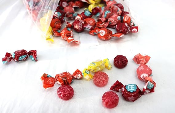 Organic Hard Candy Assortment - Individually Wrapped Organic Candy, Hard Candy Bulk, 1 Pound Bag
