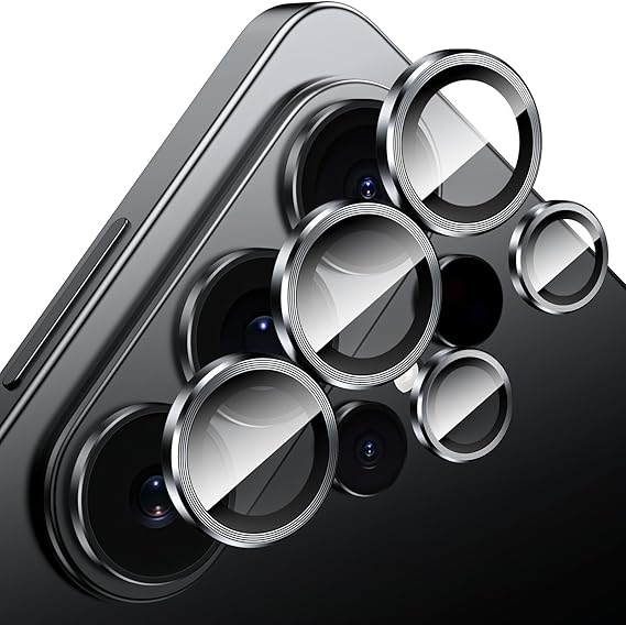 for Samsung Galaxy S26 Ultra Camera Lens Protector, 9H Tempered Glass, Anti Scrach, Case-Friendly, Metal Individual Ring Camera Screen Protector Cover for S26 Ultra,Black