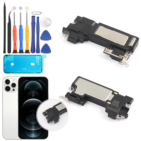 Earpiece Speaker for iPhone 12 Ear Speaker Replacement for iPhone 12 PRO Earphone Assembly with Repair Tools