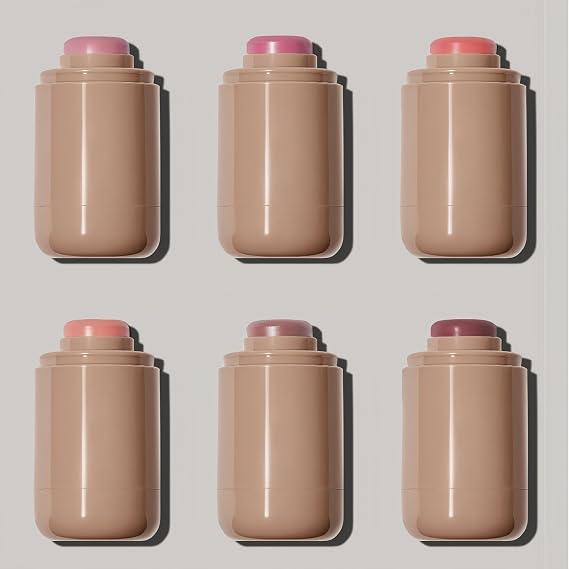 Matte Blush Stick Creamy Natural Looking Finish Face Blush Long-Lasting Lightweight Buildable Blushes Stick for Cheeks (06 Bronze Glow)
