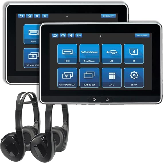Audiovoxx AMAVXSB10UHD2 Dual 10.1" Rear-Seat Entertainment System w/DVD Player