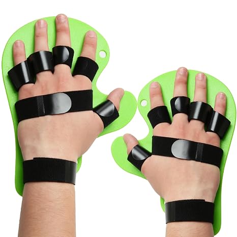 Finger Orthotics Hand Splint with Wrist and Hand Brace for Stroke Rehabilitation Injuries Surgery Recovery Mobility Splints for Straightening Fingers (2Pcs)