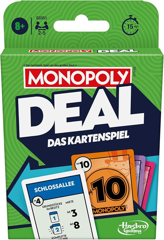 Monopoly Deal Card Game - German Version