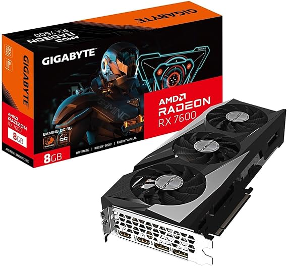 Gigabyte VGA GBT RX 7600 8GB Gaming OC Graphics Card