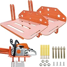 2 Pack Chainsaw Holder, Heavy Duty Chainsaw Wall Mount for 12-20in Chainsaw Chain Saw Display Chainsaw Rack for Stihl, Oregon,DEWALT, Craftsman, Milwaukee, etc.