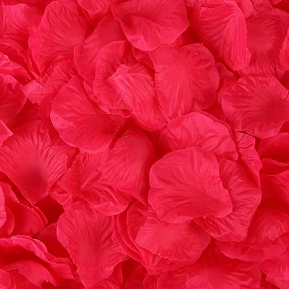 1000pcs Artificial Silk Flower Petals Wedding Rose for Romance Party Decoration Ceremony Aisle Floral Arrangement Wedding Rose Bulk