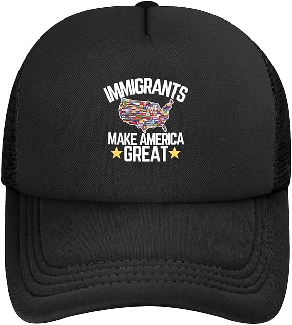 Immigrants Make America Great Hat We are All Immigrants Hat Cap for Men Women Black